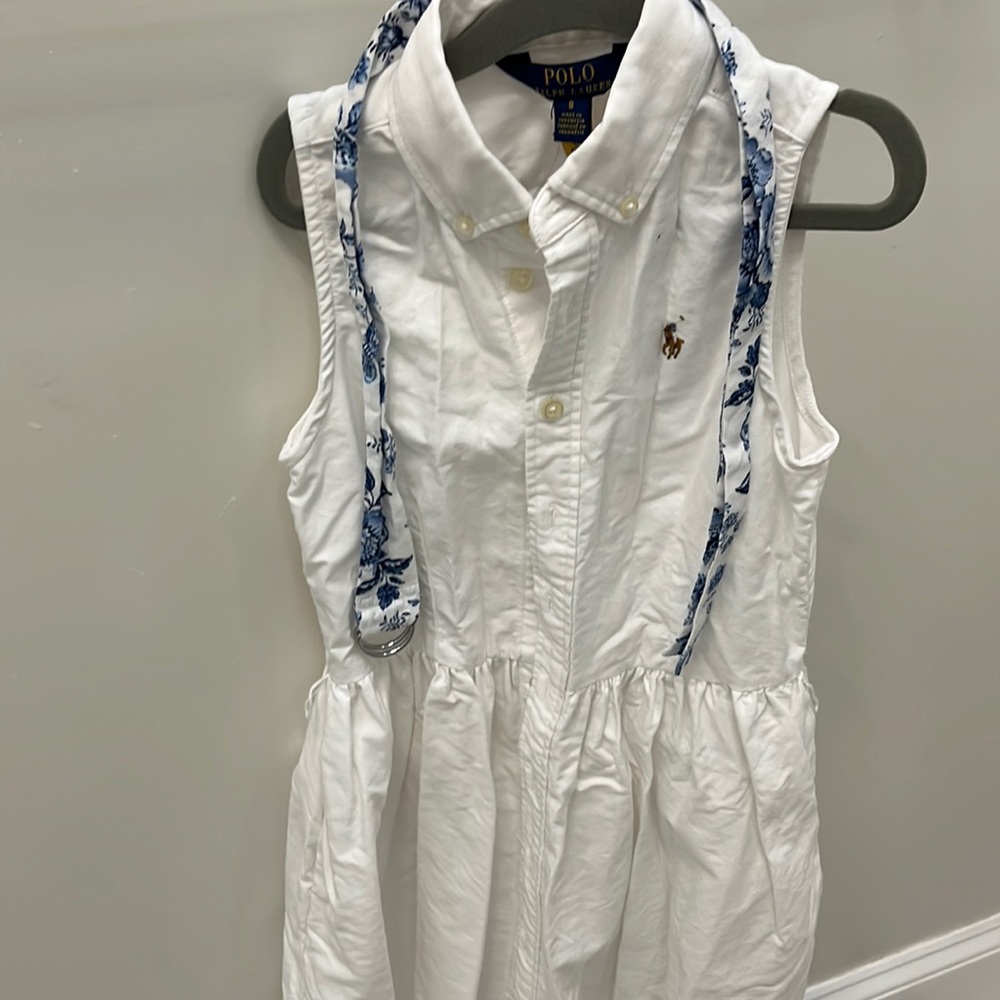 White girls Ralph Lauren dress worn once only